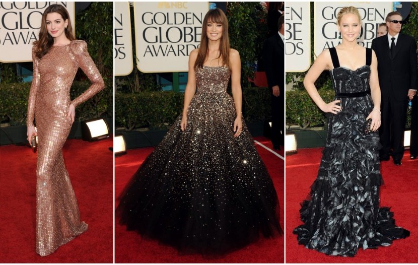 Anne Hathaway Golden Globes 2011 Pictures. Anne Hathaway in Armani Prive